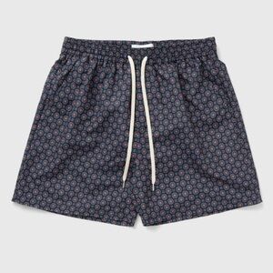 Les Deux Stan Aop Swim Shorts 2.0 Blue Swimwear NWT Men’s XL Trunks Navy Blue